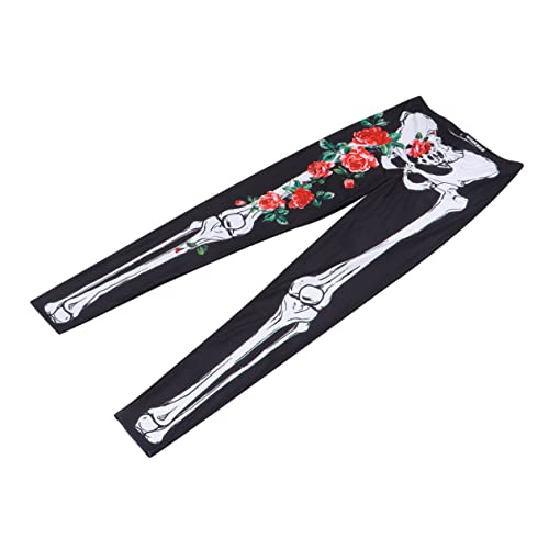 NIYANGLE Leggings mit Halloween-Schädeldruck Zombie Skelett-Leggings geprägt Kostüm halloween costume halloween kleidung Leggings mit 3D-Schädeldruck 3D-gedruckte Leggings Elasthan Black NIYANGLE Leggings mit Halloween-Schädeldruck Zombie Skelett-Leggings geprägt Kostüm halloween costume halloween kleidung Leggings mit 3D-Schädeldruck 3D-gedruckte Leggings Elasthan Black von NIYANGLE