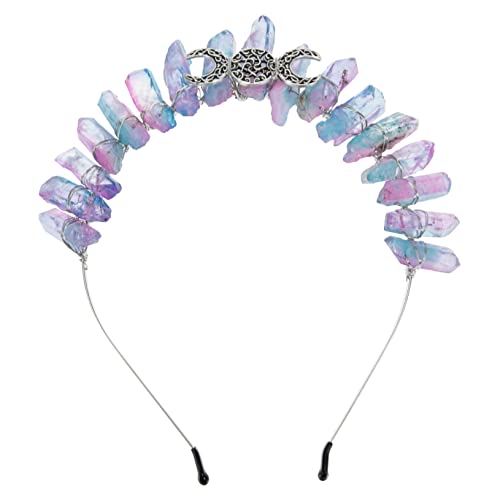 NIYANGLE Legierung Tiara mit Kristallen Handgefertigte Haardekoration für Göttinnen für Hochzeiten Cosplay und Besondere Anlässe Exquisites Design von NIYANGLE