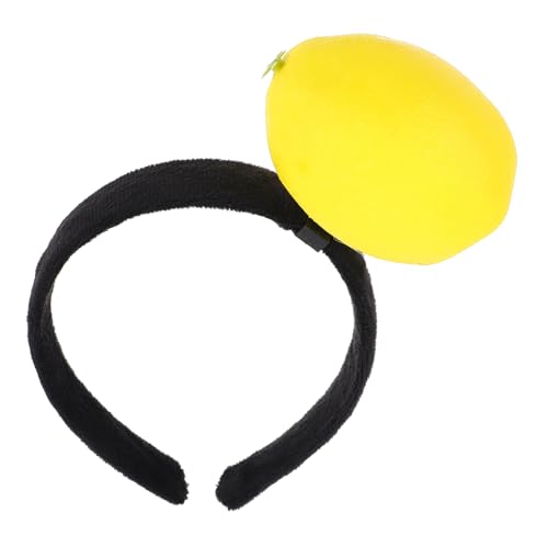NIYANGLE Lustiger Zitronen Haarreif Plüsch Frucht Design Weicher Haarschmuck für Karneval Kostüm Party Accessoire für Damen von NIYANGLE