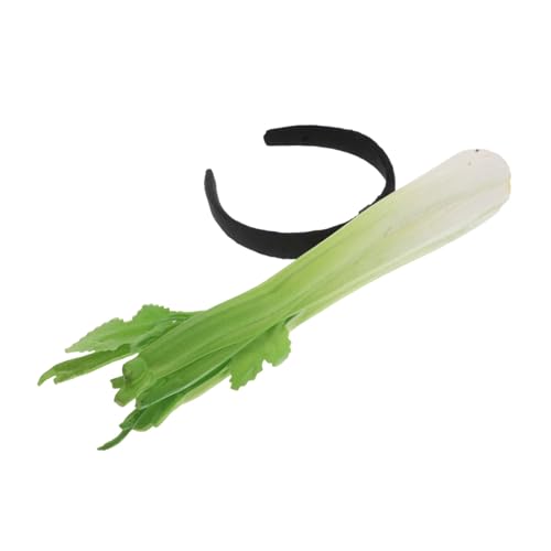 NIYANGLE Lustiges Sellerie Haarband Realistisches Kostüm Accessoire Vielseitig für Erwachsene Party Geburtstag Halloween Cosplay von NIYANGLE