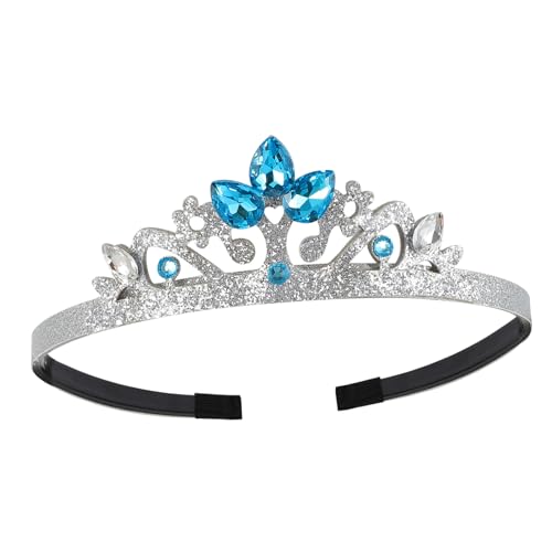 NIYANGLE Mädchen Krone Stirnband Glänzendes Haarband für Prinzessinnen Leicht und Tragbar Haarschmuck für Partys Stilvolles Kopfschmuck für Kleinkinder von NIYANGLE