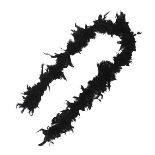 NIYANGLE Mardi Gras Decor Christbaumschmuck Federbesatz DIY Handwerk Nähen DIY Basteldekoration Feder-Accessoire Bastel-nähbesatz Kunstpelzbesatz Hochzeitsdeko Zu Hause Black Hühnerfeder von NIYANGLE