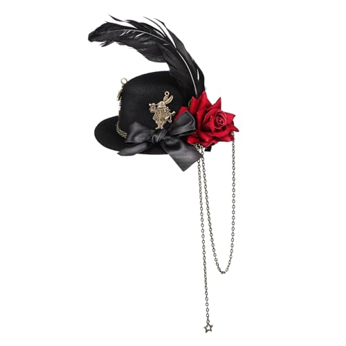 NIYANGLE Mini-hut Haarklammer Mit Blumen Für Haaraccessoires Für Tea Party Hochzeiten Und Feiern Leicht Und Im Vintage-inspirierter Haarschmuck NIYANGLE Mini-hut Haarklammer Mit Blumen Für Haaraccessoires Für Tea Party Hochzeiten Und Feiern Leicht Und Im Vintage-inspirierter Haarschmuck von NIYANGLE
