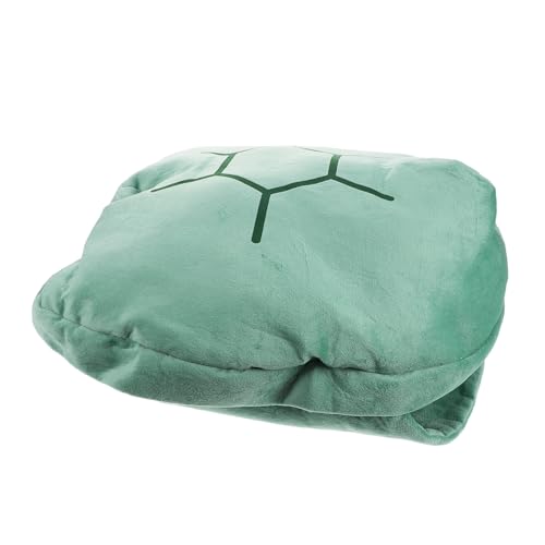 NIYANGLE Mit Schildkrötenschale Gekleidet Schildkrötenkleid- Plüsch-schildkrötenpanzer- Tragbares Schildkrötenpanzerkissen Kuscheltier Schildkröte Pp Baumwolle Green von NIYANGLE