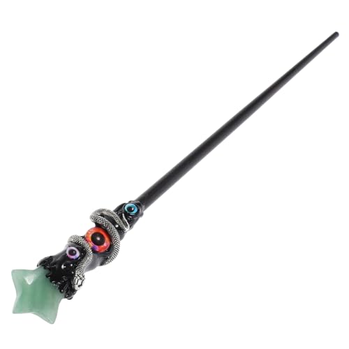 NIYANGLE Natürlicher Kristallzauberstab Dekorativer Hexenstab für Cosplay und Halloween Elegantes Design Perfektes Kostümzubehör für Unvergessliche Fotos und Partys NIYANGLE Natürlicher Kristallzauberstab Dekorativer Hexenstab für Cosplay und Halloween Elegantes Design Perfektes Kostümzubehör für Unvergessliche Fotos und Partys von NIYANGLE
