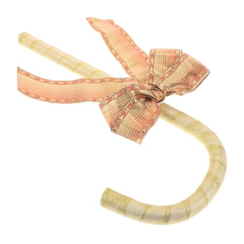 NIYANGLE Party Deko Cosplay Krücke mit Schleife Festliches Weihnachtsaccessoire für Tanz Karneval Valentinstag und Rollenspiel Kreatives Kostümzubehör für Besondere Events von NIYANGLE