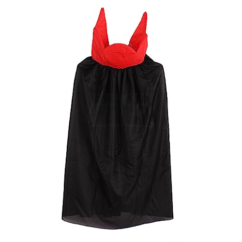 NIYANGLE Partymantel Halloween Witches Accessory Halloween Vampires Accessory Creative Halloween Costume Halloween-Cosplay-Mantel Roben Halloween Cape kreativer Umhang Black von NIYANGLE
