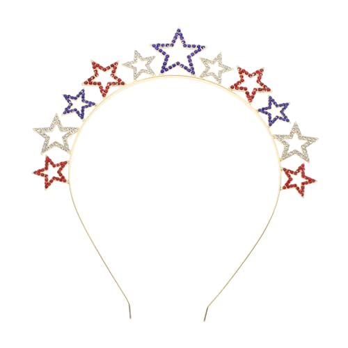 NIYANGLE Pentagram Stirnband für Unabhängigkeitstag Glitzerndes Haaraccessoire für Partys Leicht und Rutschfest für Festlichkeiten und Kostüme Einzigartiges Stern Design NIYANGLE Pentagram Stirnband für Unabhängigkeitstag Glitzerndes Haaraccessoire für Partys Leicht und Rutschfest für Festlichkeiten und Kostüme Einzigartiges Stern Design von NIYANGLE