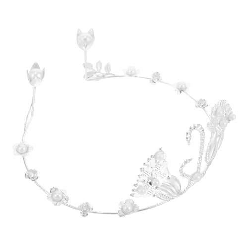NIYANGLE Perle Krone Ornament Mini-Kronen Krone Tortenaufsatz Silberner Geburtstagskuchenaufsatz Tortenaufsatz mit Blumen winzige Krone Kronenschmuck Eisenblech Silver NIYANGLE Perle Krone Ornament Mini-Kronen Krone Tortenaufsatz Silberner Geburtstagskuchenaufsatz Tortenaufsatz mit Blumen winzige Krone Kronenschmuck Eisenblech Silver von NIYANGLE