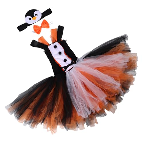 NIYANGLE Pinguin -kleidung Pinguin -kostümkleid -kostüm Für Mädchen Penguin -outfit Für Kleinkindmädchen Penguin -kostüm -mädchen Party Cosplay -requisiten Frack Polyester von NIYANGLE