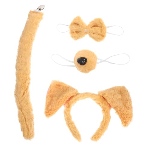 NIYANGLE Plüsch Hundeohren Stirnband Set mit Weiche Tierkostüm Accessoires für Frauen Cartoon Haustier Kostüm Haarreif Komfortabel und Vielseitig für Halloween Party und Themenfeiern NIYANGLE Plüsch Hundeohren Stirnband Set mit Weiche Tierkostüm Accessoires für Frauen Cartoon Haustier Kostüm Haarreif Komfortabel und Vielseitig für Halloween Party und Themenfeiern von NIYANGLE