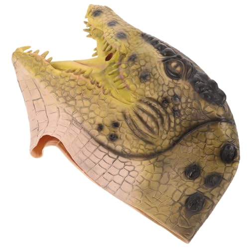 NIYANGLE Realistische Weiche Krokodil Maske für Erwachsene Lustiges Tierkopf Kostüm Atmungsaktive Cosplay Maske für Halloween Karneval Party und Bühnenauftritte NIYANGLE Realistische Weiche Krokodil Maske für Erwachsene Lustiges Tierkopf Kostüm Atmungsaktive Cosplay Maske für Halloween Karneval Party und Bühnenauftritte von NIYANGLE