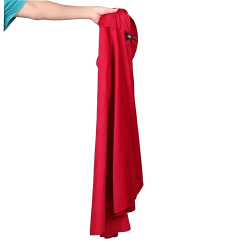NIYANGLE Renaissance Kapuzenumhang aus Weichem Spandex Klassisches Halloween Kostüm Cape für Damen und Herren Vintage Mittelalter Design für Cosplay Themenpartys und Bühnenauftritte in von NIYANGLE