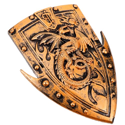 NIYANGLE Ritterschild Bühnenschild Schild-Requisite Für Cosplay Mittelalterliche Schildstütze Schild-Requisiten Für Die Dekoration Cosplay-Mittelalter Schilde Cosplay-Schild Plastik von NIYANGLE