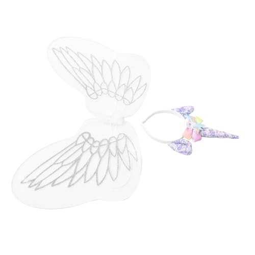 NIYANGLE Schmetterlingsflügel Stirnband Set Kostüm für Kindergeburtstagsfeiern Cosplay Langlebiges Mesh Material Einfach für Vielfältige Anlässe NIYANGLE Schmetterlingsflügel Stirnband Set Kostüm für Kindergeburtstagsfeiern Cosplay Langlebiges Mesh Material Einfach für Vielfältige Anlässe von NIYANGLE