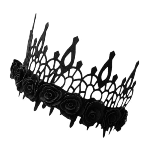 NIYANGLE Schwarzes Blumen Haarband für Halloween Teufel Hexe oder Königin Kostümzubehör für Maskeraden und Partys mit Imitationsblumen Einfach zu Tragen für Schaurige Geeignet NIYANGLE Schwarzes Blumen Haarband für Halloween Teufel Hexe oder Königin Kostümzubehör für Maskeraden und Partys mit Imitationsblumen Einfach zu Tragen für Schaurige Geeignet von NIYANGLE