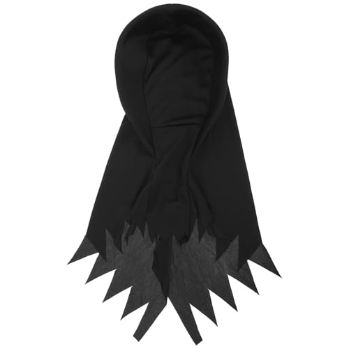 NIYANGLE Sensenmann-Vollkopfmaske: Halloween-Kapuzenmaske, unheimlich, atmungsaktiv – gruseliges Sensenmann-Kostüm-Requisit für Rollenspiele und Halloween-Spukhäuser von NIYANGLE