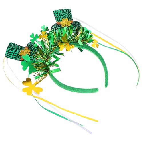 NIYANGLE St. Pat's Day Hut Hüte Grün glitzerndes Haaraccessoire Band Kleeblätter Perlen Feiertagsstirnbänder für Mädchen Accessoires für irische Festivals st patricks day party favors Sport NIYANGLE St. Pat's Day Hut Hüte Grün glitzerndes Haaraccessoire Band Kleeblätter Perlen Feiertagsstirnbänder für Mädchen Accessoires für irische Festivals st patricks day party favors Sport von NIYANGLE