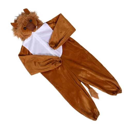 NIYANGLE Tierkostüme für Löwenkostüm für Party Löwen-Outfit Tierkostüm für Mädchen Löwenkostüm für Kleinkindjungen Sie Tier-Cosplay-Kostüm -Kostüm Cord Gelb von NIYANGLE
