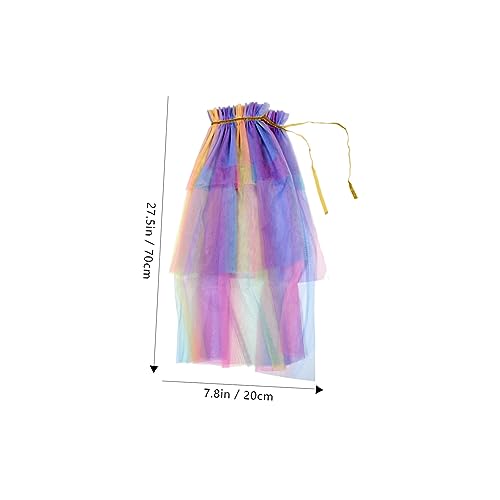 NIYANGLE Tüll Umhang Mädchen Leichtes Polyester Kostüm Fasching Halloween Geburtstag Karneval Spielkleidung Atmungsaktiv NIYANGLE Tüll Umhang Mädchen Leichtes Polyester Kostüm Fasching Halloween Geburtstag Karneval Spielkleidung Atmungsaktiv von NIYANGLE