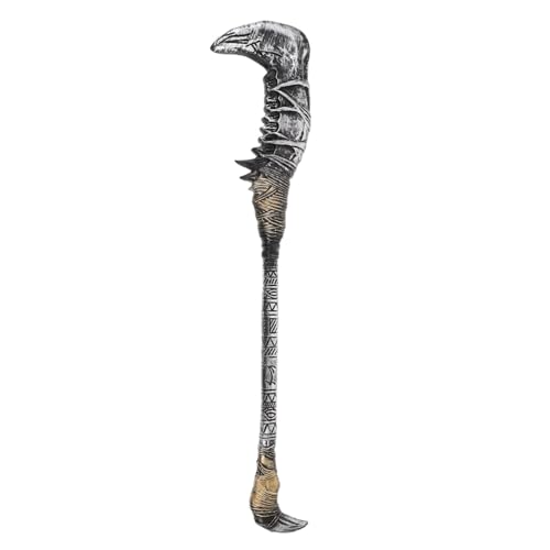 NIYANGLE Vintage Goldene Halloween Sense Requisite Jagged Scythe Cosplay Reaper Kostüm Zubehör Leicht Tragbar Für Party Verkleidung NIYANGLE Vintage Goldene Halloween Sense Requisite Jagged Scythe Cosplay Reaper Kostüm Zubehör Leicht Tragbar Für Party Verkleidung von NIYANGLE