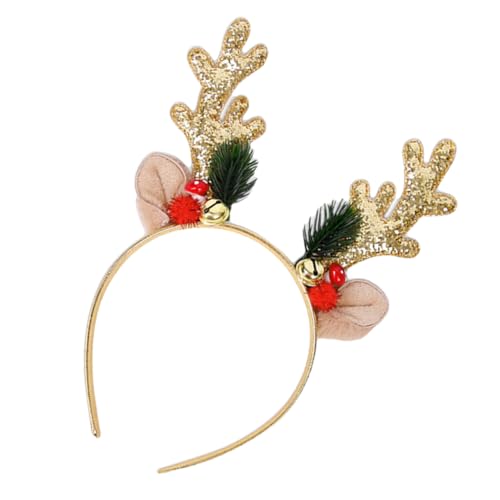 NIYANGLE Weihnachtlicher Geweih Haarreifen für Damen Pailletten Kopfschmuck mit Glöckchen Festliche Kopfbedeckung für Weihnachtsfeiern für Erwachsene und Festliche NIYANGLE Weihnachtlicher Geweih Haarreifen für Damen Pailletten Kopfschmuck mit Glöckchen Festliche Kopfbedeckung für Weihnachtsfeiern für Erwachsene und Festliche von NIYANGLE