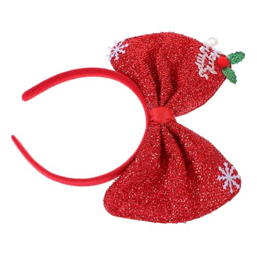 NIYANGLE Weihnachtliches Haarband mit Großem Schleifenmotiv Festliche Haarschmuck für Weihnachtsdekoration für Partys Bequemes und Leichtes Design Langlebig und von NIYANGLE
