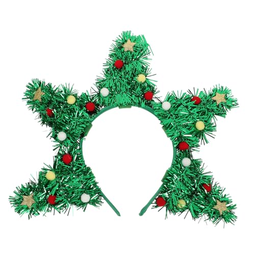 NIYANGLE Weihnachtsbaum Haarband Niedliches Xmas Party Accessoire für Festliche Anlässe Leicht und Bequem für Weihnachtsfeiern und Familienversammlungen von NIYANGLE