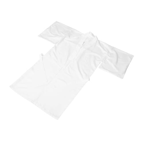 NIYANGLE Weißes Kimono Innenkleid aus Weichem Polyester Vielseitige Japanische Unterlage für Yukata Furisode und Cosplay für Partys Hochzeiten und Alltag Geeignet von NIYANGLE