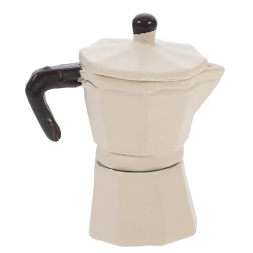 NIYANGLE Winzige Kaffeekanne Miniatur Puppenhauskanne Mini Realistische Kaffeekannen Modell Vorgeben Küchenbedarf von NIYANGLE