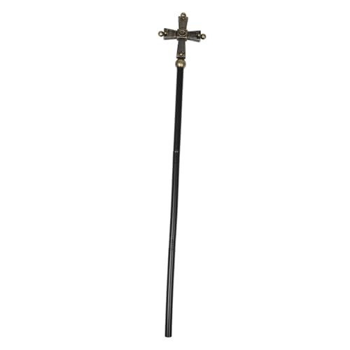 NIYANGLE Zauberer-Cosplay-Requisite: Antiker Römischer Papstkreuzstab Für Priester, Halloween-kostümzubehör Für Erwachsene Und Kinder Für Rollenspiele NIYANGLE Zauberer-Cosplay-Requisite: Antiker Römischer Papstkreuzstab Für Priester, Halloween-kostümzubehör Für Erwachsene Und Kinder Für Rollenspiele von NIYANGLE