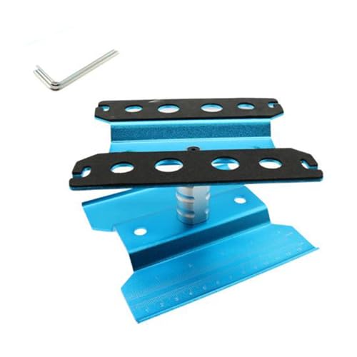 RC Car Work Stand Aluminium Reparatur Workstation, Blau RC Car Work Stand & Schraubablage 360 Grad, Aluminium Reparatur Station Lift für 1/8 1/10 1/12 1/16 1/18 Traxxas Axial Arrma Redcat Losi von NIYATA