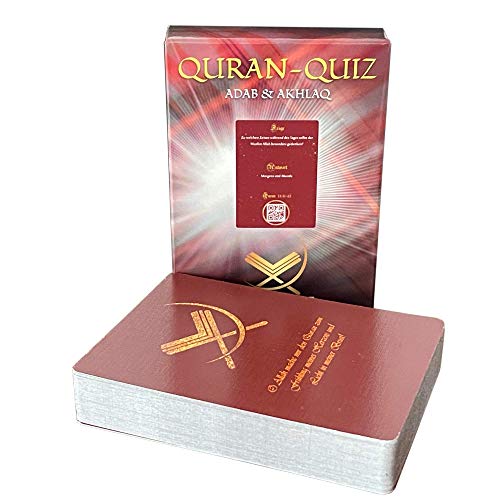NIYYAH Islamisches Spiel Quizkarten Quran Fragen über Koran und Islam inklusive eigene App (Adab & Akhlaq) von NIYYAH