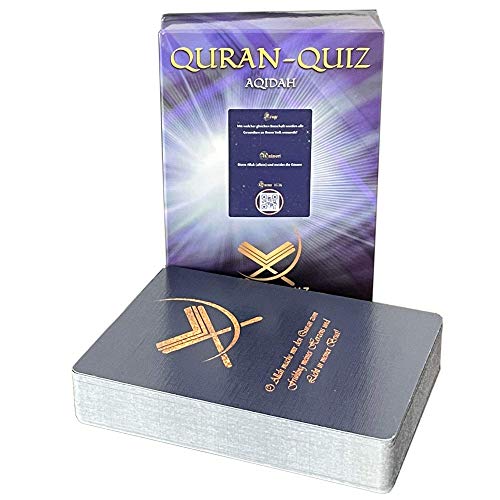 NIYYAH Islamisches Spiel Quizkarten Quran Fragen über Koran und Islam inklusive eigene App (Aqidah) von NIYYAH