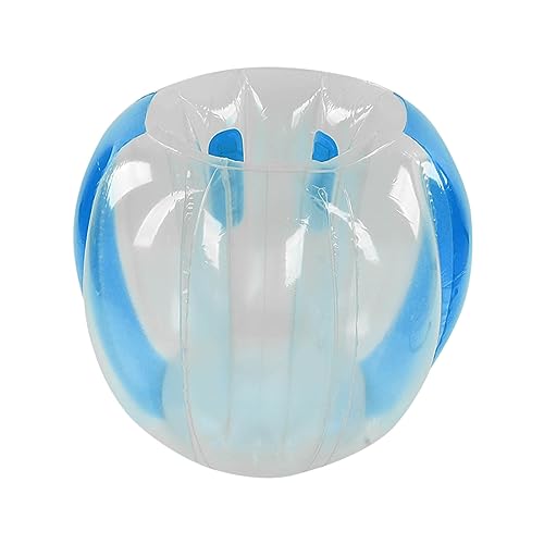 Aufblasbarer Bump Ball Human Collision Ball PVC Body Bubble Bounce Toy 90x80cm Outdoor-Aktivitäten (blau transparent) von NIZUUONE