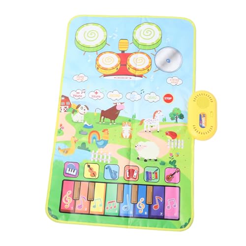 Kleinkind-Musikmatte, Touch-Spiel, Klavier, Trommel, Spielzeug, Frühe Bildung für Jungen und Mädchen (Farmtyp) von NIZUUONE