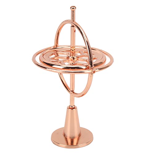 Metall-Gyroskop-Halterung, Gyroskop-Dekompressionsspielzeug, Mini-Balance-Kreisel, Roségold Metall-Gyroskop-Halterung, Gyroskop-Dekompressionsspielzeug, Mini-Balance-Kreisel, Roségold von NIZUUONE