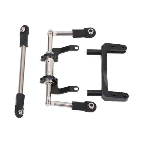 NIZUUONE 1/10 RC -Servo -Mount mit Fortschrittlicher CNC Verarbeitungstechnik, Hochleistungsklempner, Ideal für SCX10 Modelle (Black) von NIZUUONE