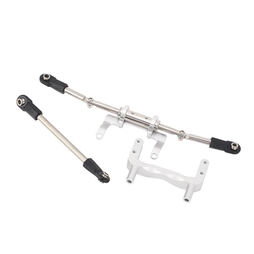 NIZUUONE 1/10 RC -Servo -Mount mit Fortschrittlicher CNC Verarbeitungstechnik, Hochleistungsklempner, Ideal für SCX10 Modelle (Silver) von NIZUUONE