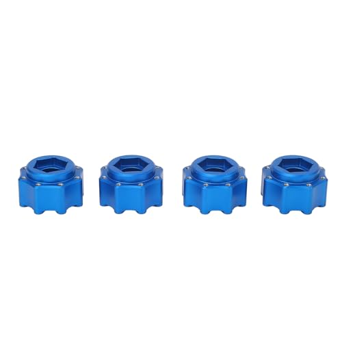 NIZUUONE 17-mm-Sechskantadapter, Leichte Aluminiumlegierung, Bearbeitet, 3,8-Zoll-Reifen-Sechskant-Kombinator, RC-Zubehör (Blue) von NIZUUONE