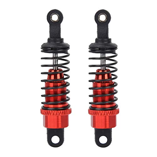 NIZUUONE 2PCS 1 18 Fernbedienung Auto Metall StoßDämpfer Dämpfer Hervorragende Dämpfung Wirkung 65mm Rot RC Auto Zubehör von NIZUUONE