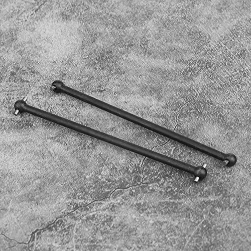 NIZUUONE 2pcs RC Antriebswelle Aluminiumlegierung Hundeknochen -Antriebswellen -Upgrade Teile mit Elektroplierender Behandlung für FS 53633 51805 51806 1/10 RC Auto Skala Scale (583104BL Black) von NIZUUONE