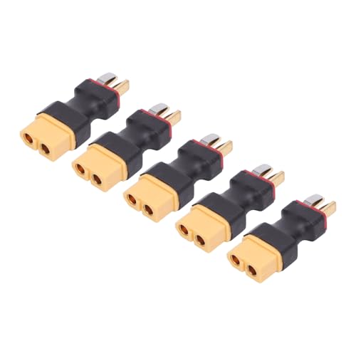 NIZUUONE 5 STCS XT60 A T -Plug -Connector Akku Zur Umwandlung des Männlichen Porto ESC Halters ESC, Robustes Design für das RC Modell, Adapter des XT60 A T RC Anschlusses NIZUUONE 5 STCS XT60 A T -Plug -Connector Akku Zur Umwandlung des Männlichen Porto ESC Halters ESC, Robustes Design für das RC Modell, Adapter des XT60 A T RC Anschlusses von NIZUUONE