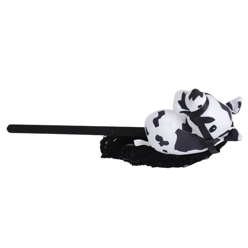 NIZUUONE 70 cm Volle Höhe der Pferdehöhe Realistisches Spielzeug Design Süßes Aussehen Weiches Plüschmaterial für Spielen (White) von NIZUUONE