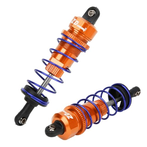 NIZUUONE 92 Mm RC Öldruck Verstellbarer Vorderer Stoßdämpfer-Upgrade für ZD Racing 7358 RC Auto [ Truck] (ORANGE) von NIZUUONE