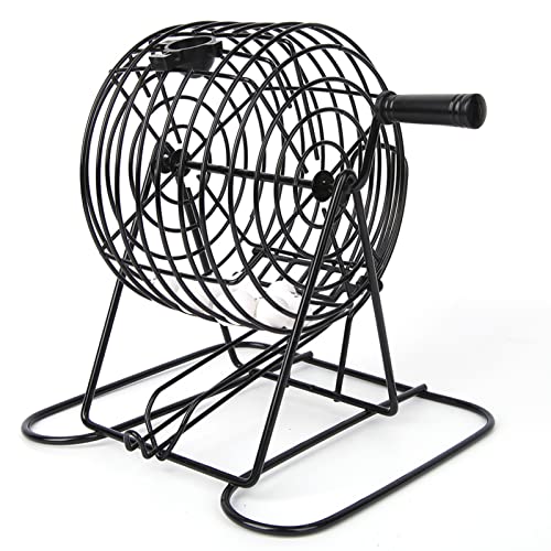 NIZUUONE Bingo Game Set Bingo Cage Machine mit Automatischer Ballrutsche für Familiengruppenunterhaltung von NIZUUONE