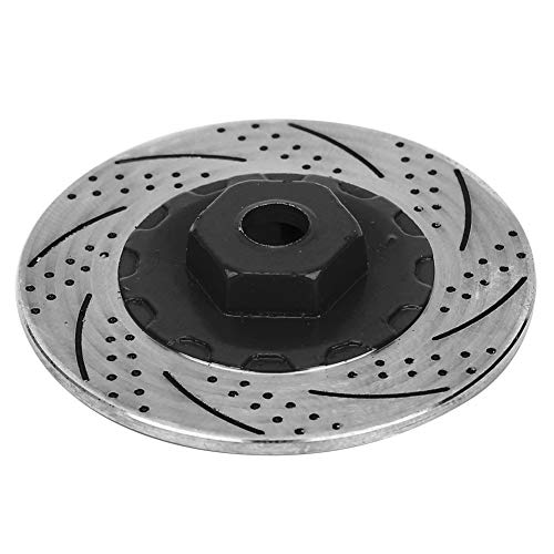 NIZUUONE Bremsscheibenzubehör mit Konsistenten Bremsen für die RC -Serie Auto, Metal, 4PCS RC Auto -Wiel Bremsscheibe für Sammler (Black) von NIZUUONE