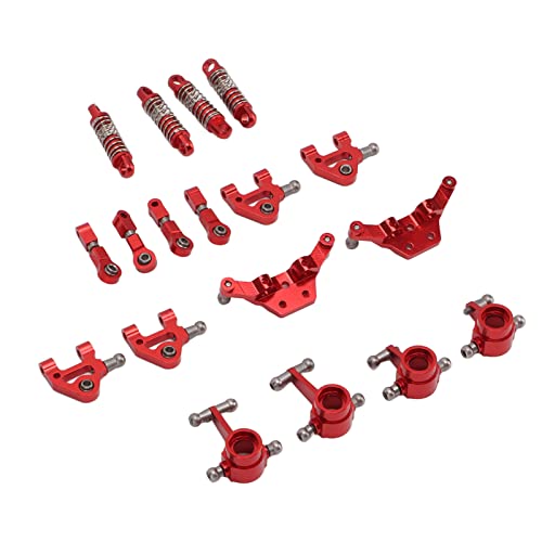 NIZUUONE CVD-AntriebswelleRC-Auto-Upgrade-TeileRC-Auto-Metallmodifikationsteile, Stabile PerRC-Auto-StoßdämpferLkw (Rot) von NIZUUONE