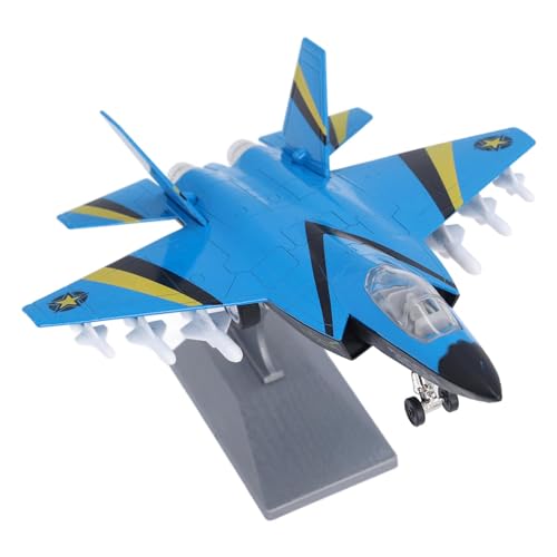 NIZUUONE Exquisites Kampfjet-Modell mit Einzigartigen Sound- und Lichteffekten, Legierungsmaterial, Kinderfreundlichem Design, Ideal für Kleine von NIZUUONE