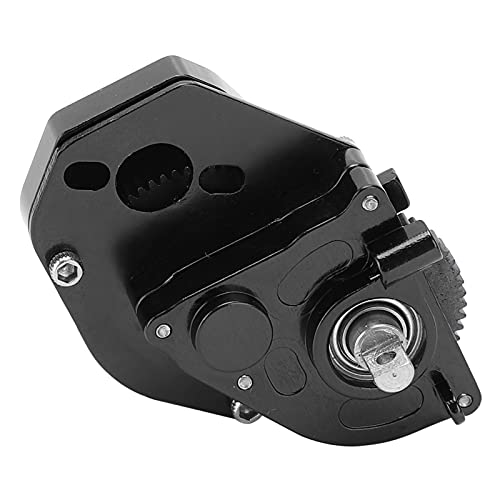 NIZUUONE Getriebe-Upgrade-Teile aus Aluminiumlegierung für Axial SCX24 90081 1 24 RC-Car-Simulationsmodell (Black) von NIZUUONE